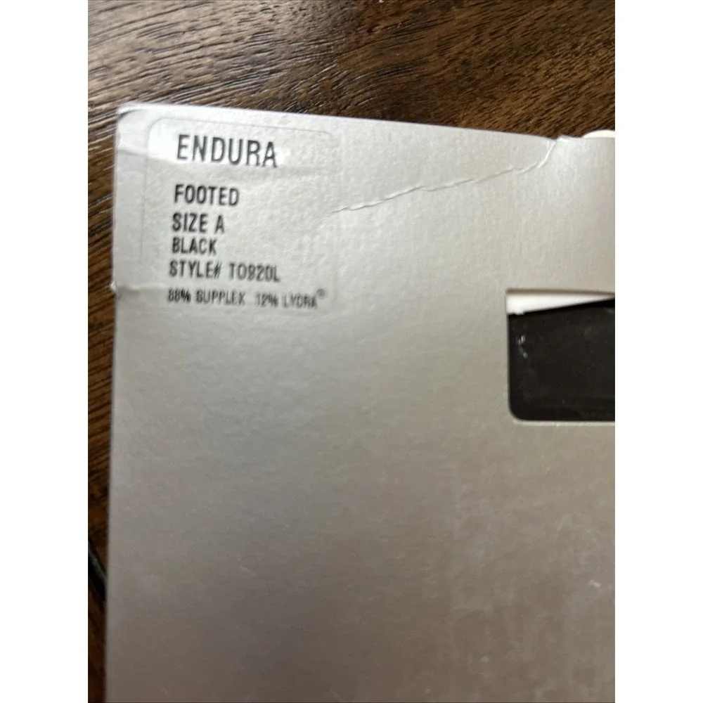 Bloch Endura Black Footed Tights Adult Size A Style T0920L